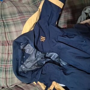 Tommy Hilfiger Blue and Yellow Windbreaker with Hood